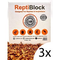 3 Pack podłoże Reptiblock włókno kokosowe dla węża