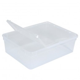 BraPlast Pojemnik Hodowlany 10szt 25x19x7,5cm 3L TRANSPARENT  Pudełko z Klapą i wentylacją