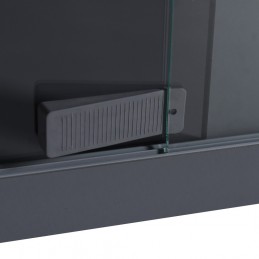 Silicone Wedge in terrarium sliding doors GREY