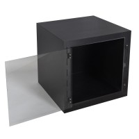 CZARNE Terrarium PCV IMCAGES 60x60x60cm dla Pytona Zielonego