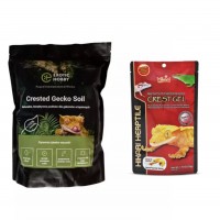 Product Set - Bedding for Crested Gecko + Food for Crested Gecko