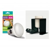 Product set Heating Bulb Holder + UVA 3200K Solar Basking Floodlight-50W Heating Bulb