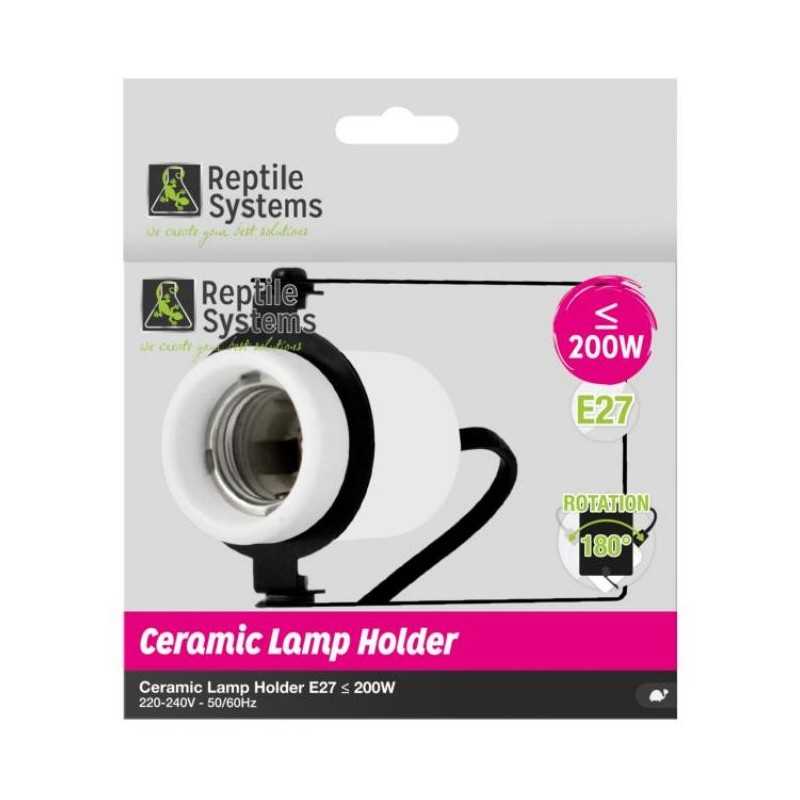 Reptile Systems Ceramic Holder for Basking Light Bulb