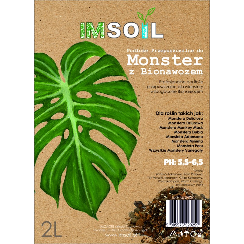 Substrate for Monstera Plant with Biofertilizer | IMSOIL