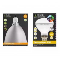 Tortoise Heating Lamp - UVA and UVB Mercury Vapor 125W For Outdoor Enclosure